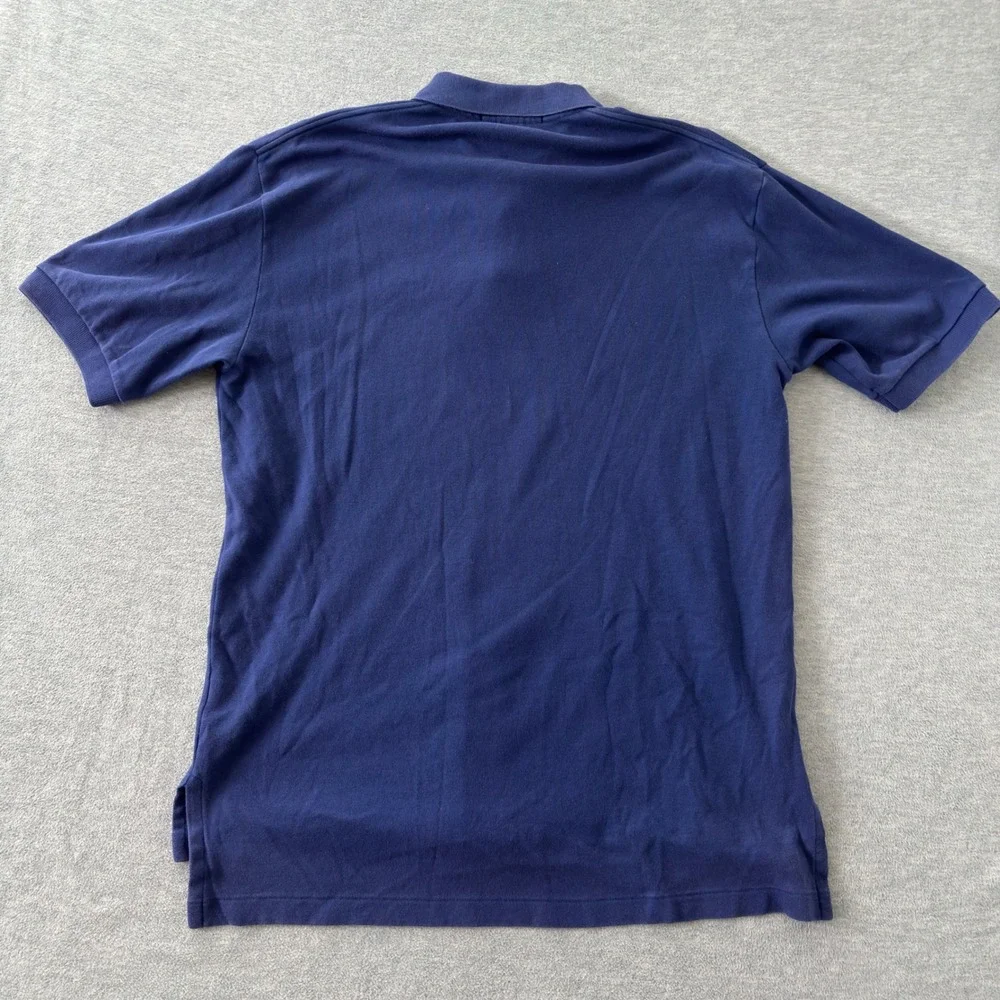 Polo Ralph Lauren Mens Navy Blue Short Sleeve Cotton Polo Shirt Red Pony Size M